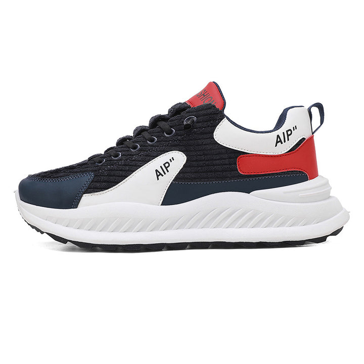 Herrer Sporty Sneakers med åndbar mesh-overflade og stødabsorberende design Stilla