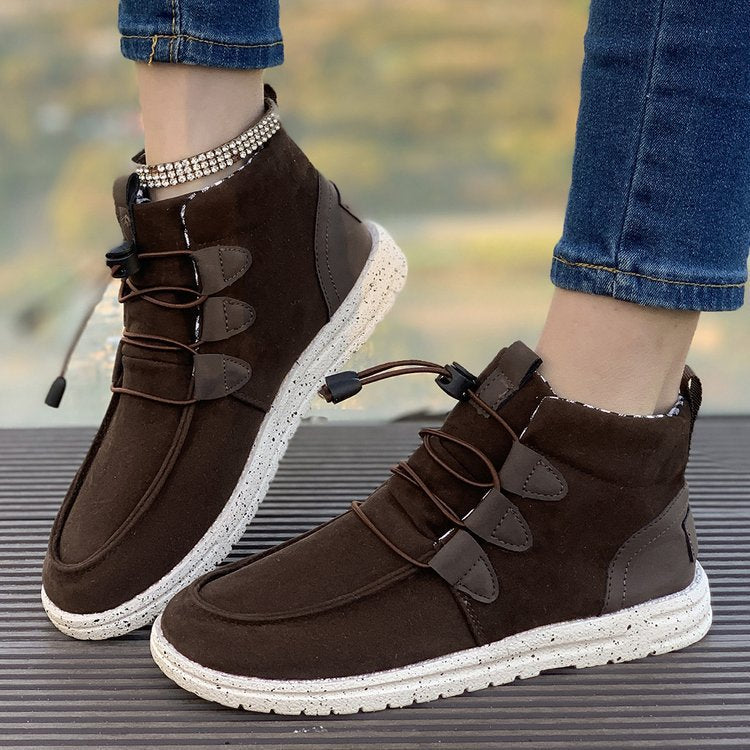 Dame sneakers med elastisk snørresystem og skridsikker sål Stilla