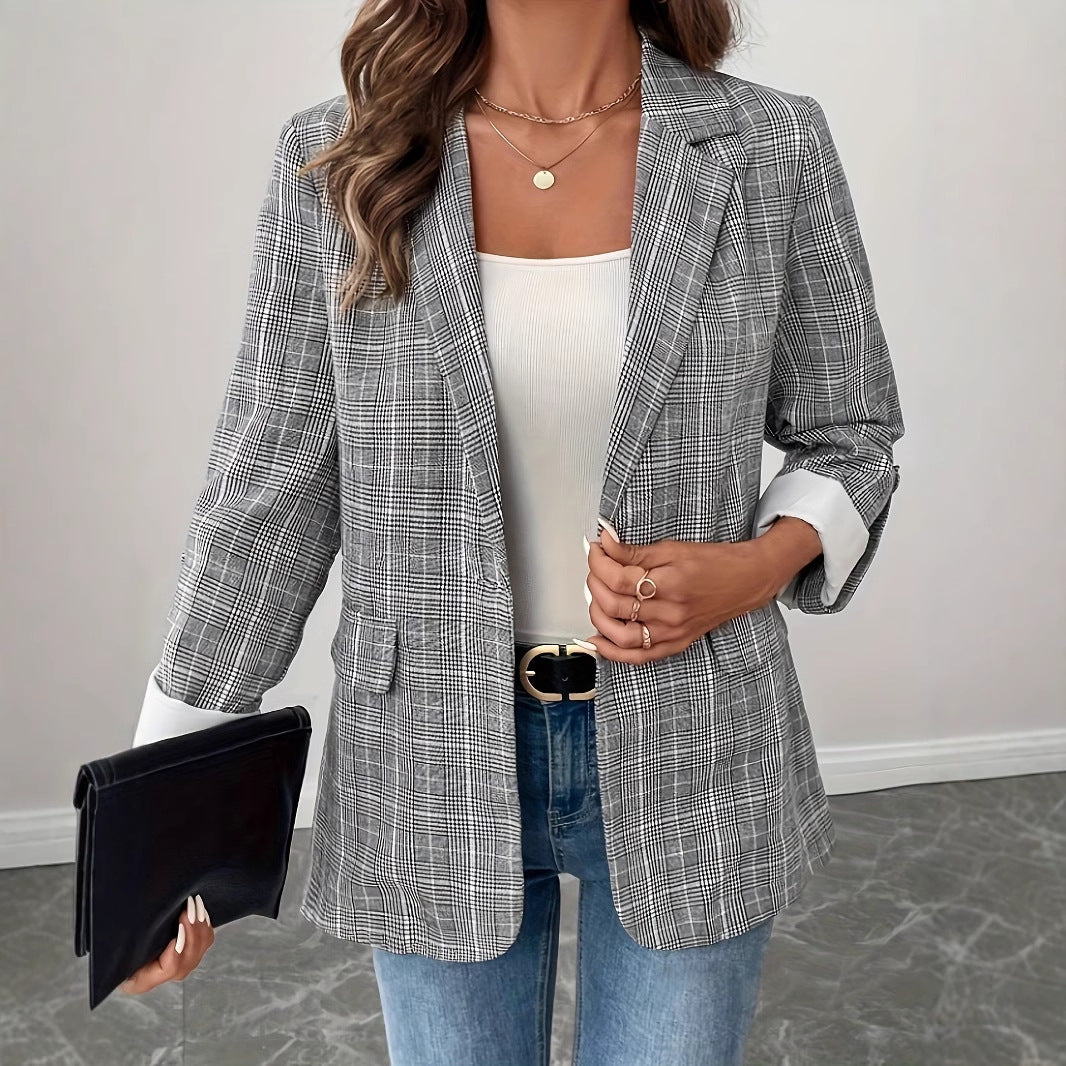 Dame Måltilpasset Ternet Blazer Stilla