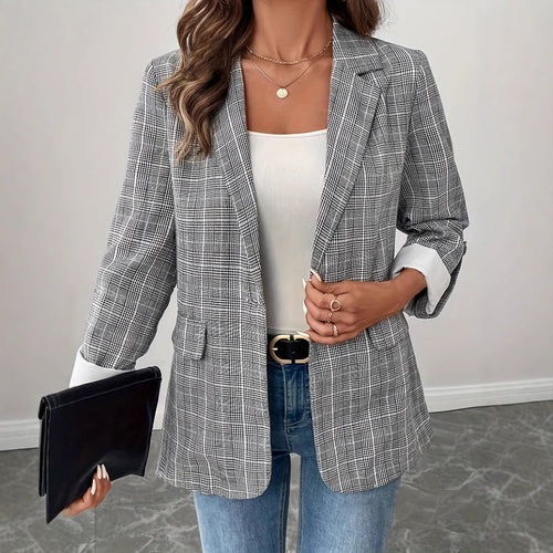 Dame Måltilpasset Ternet Blazer Stilla