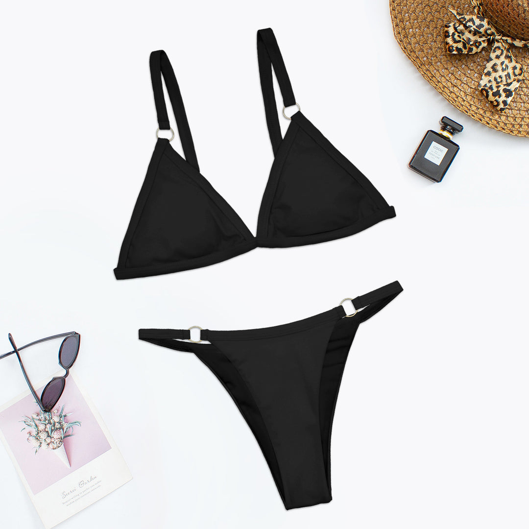 Dame Triangel-Bikini-Sæt med justerbare stropper og elegant snit Stilla