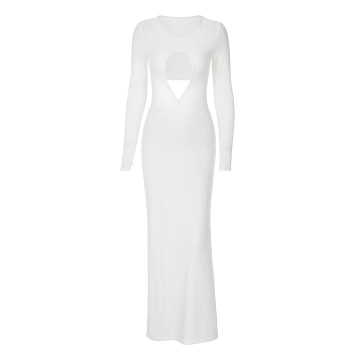 Dame Elegant Maxikjole med Cut-Outs og festligt design Stilla