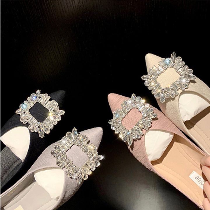 Dame Ballerinaer med glamourøs krystal-detalje Stilla