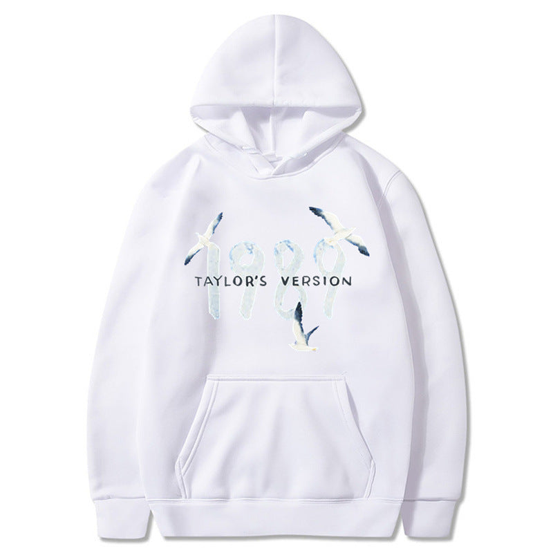 Kvinders hætte sweatshirt med kreativt fugledesign og høj kvalitet bomuld Skovae