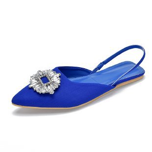 Dame Slingback Sko med glitrende smykkedetalje Stilla