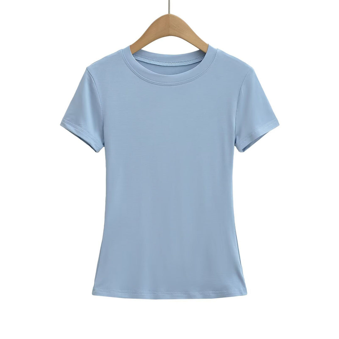 Dame Sporty T-shirt med tætsiddende snit og innovativt strækstof Stilla