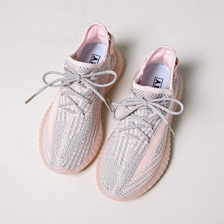Dame Åndbare Fritids-sneakers med fleksibel sål og moderigtigt strikdesign Stilla