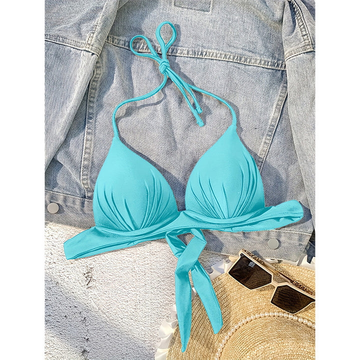 Dame Triangel-Bikini med elegant indpakningsdetalje Skovae