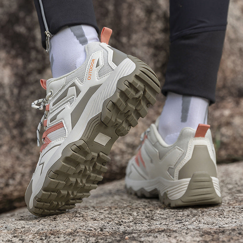 Herrer nan robust Trail- og vandresneaker med multiterræn-profilsole, åndbart mesh-overdel og forstærket tåhætte Skovae