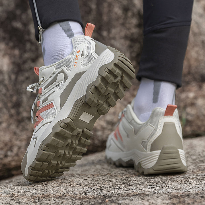 Herrer nan robust Trail- og vandresneaker med multiterræn-profilsole, åndbart mesh-overdel og forstærket tåhætte Skovae