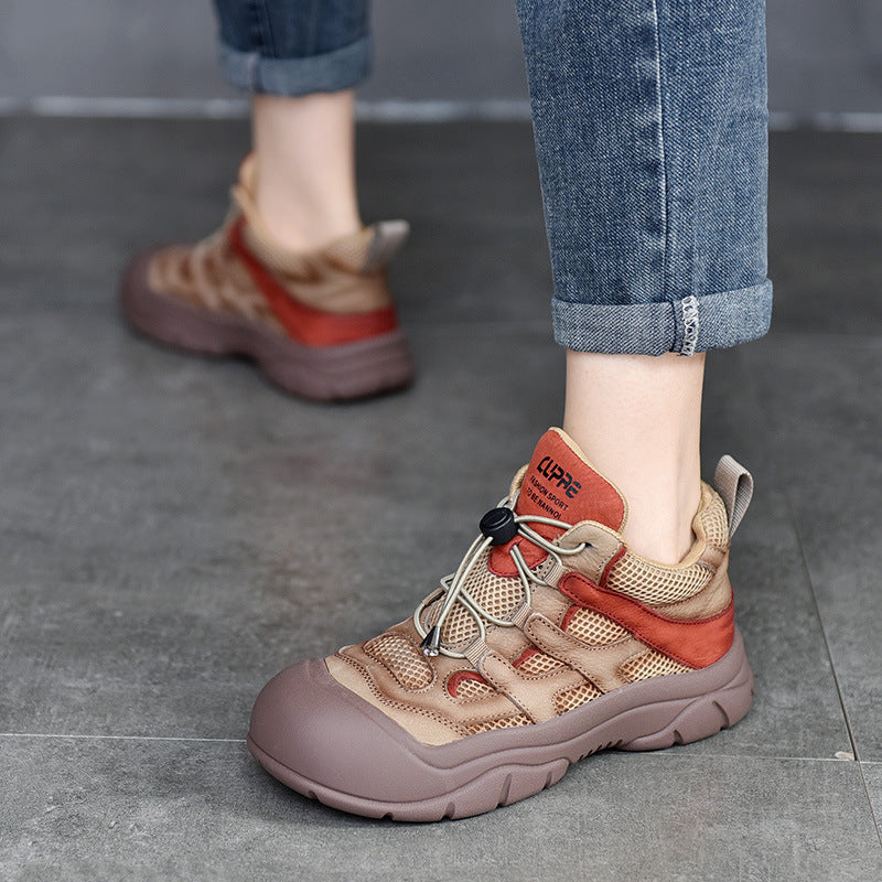 Dame Outdoor-Sport Sneakers med åndbart mesh-overflade og stabil gummisål Stilla
