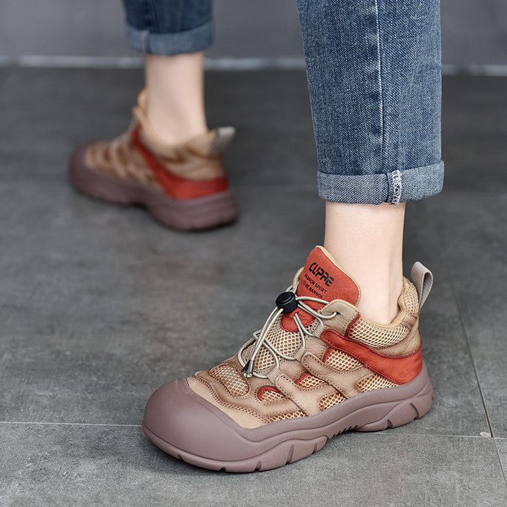Dame Outdoor-Sport Sneakers med åndbart mesh-overflade og stabil gummisål Stilla
