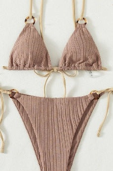 Dame Bikini-sæt med raffinerede tessellationsdetaljer og justerbare stropper Stilla