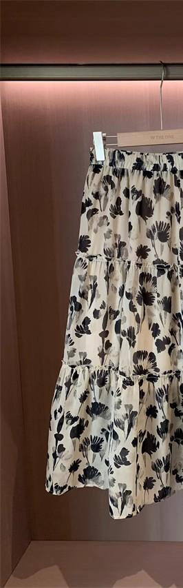 Dame Maxi-nederdel med Floral-mønster Stilla