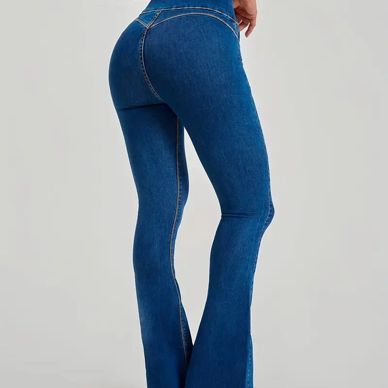 Dame High Waist Bootcut Jeans Stilla