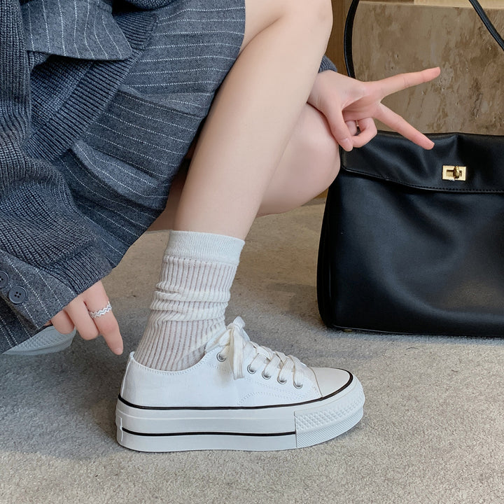 Femme Fritid Snøre-platform-sneakers Stilla