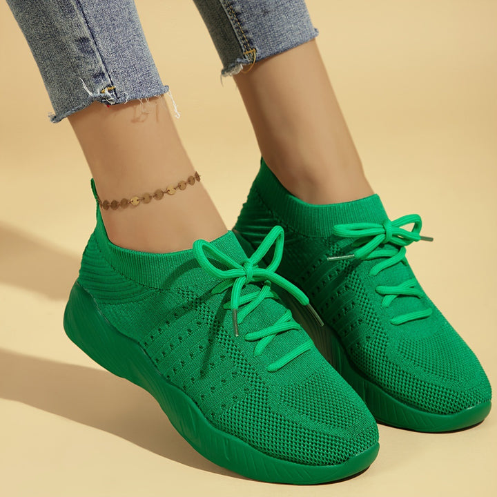 Dame Åndbare Sport-Sneakers med fleksibelt Overmateriale og skridsikker Såle Stilla