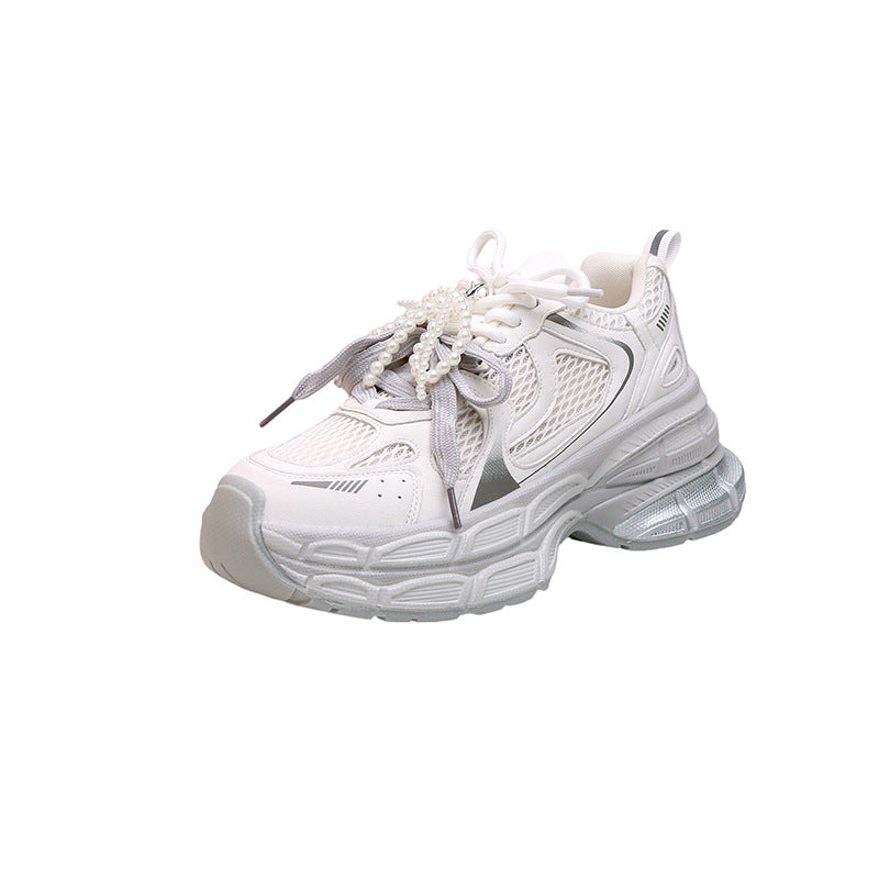 Dame Sporty Sneakers med unikt smykkedetalje og åndbart overmateriale Stilla