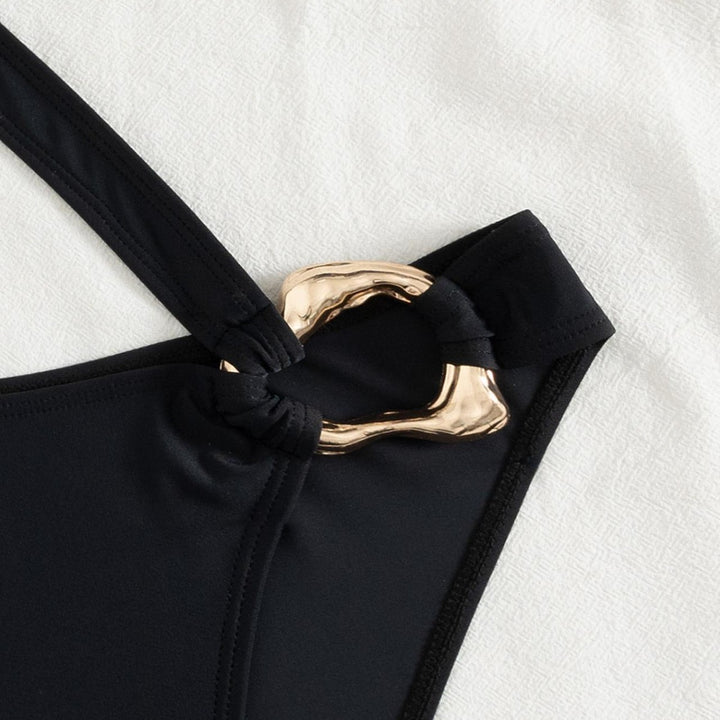 Dame asymmetrisk heldragt med fashionable cut-outs Skovae