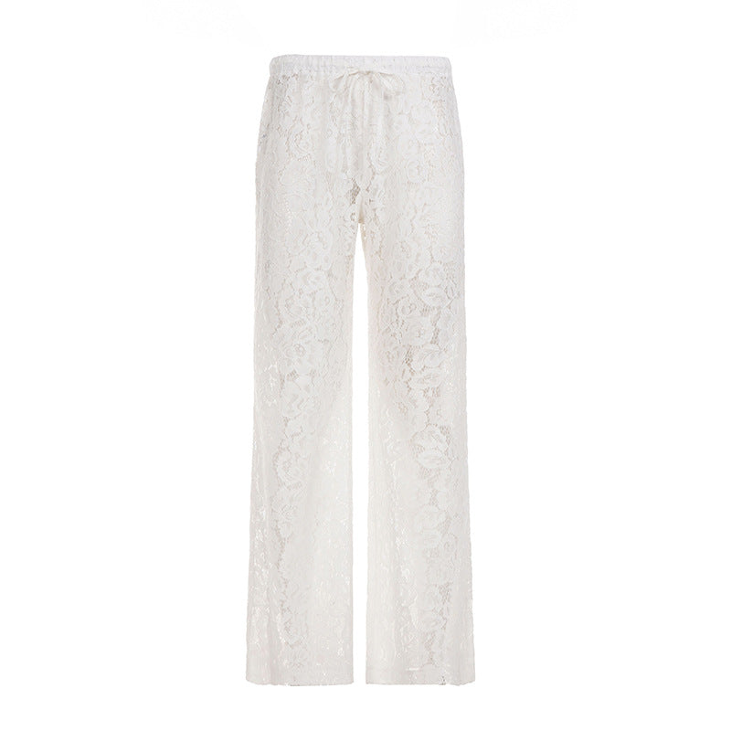 Damen elegante Spitzenhose Skovae