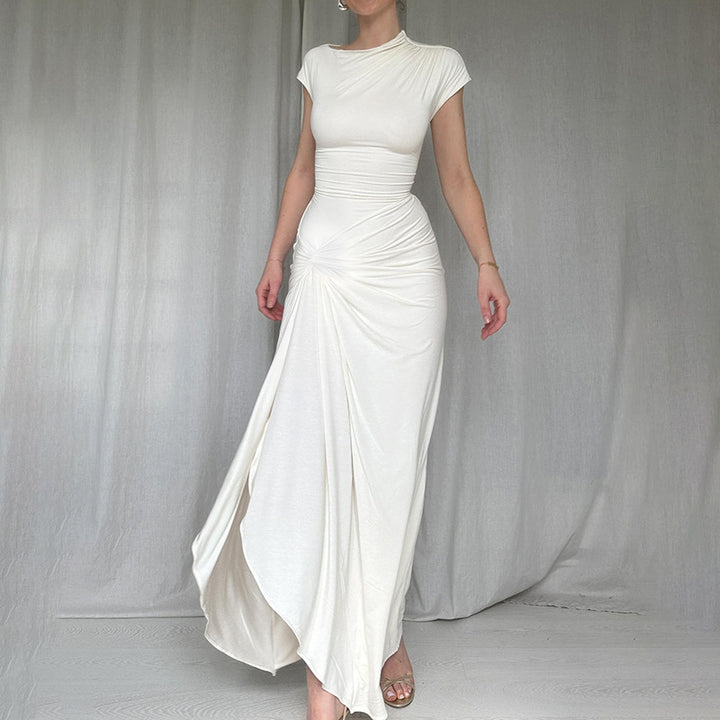 Dame Elegant Flæse Maxi Kjole Stilla
