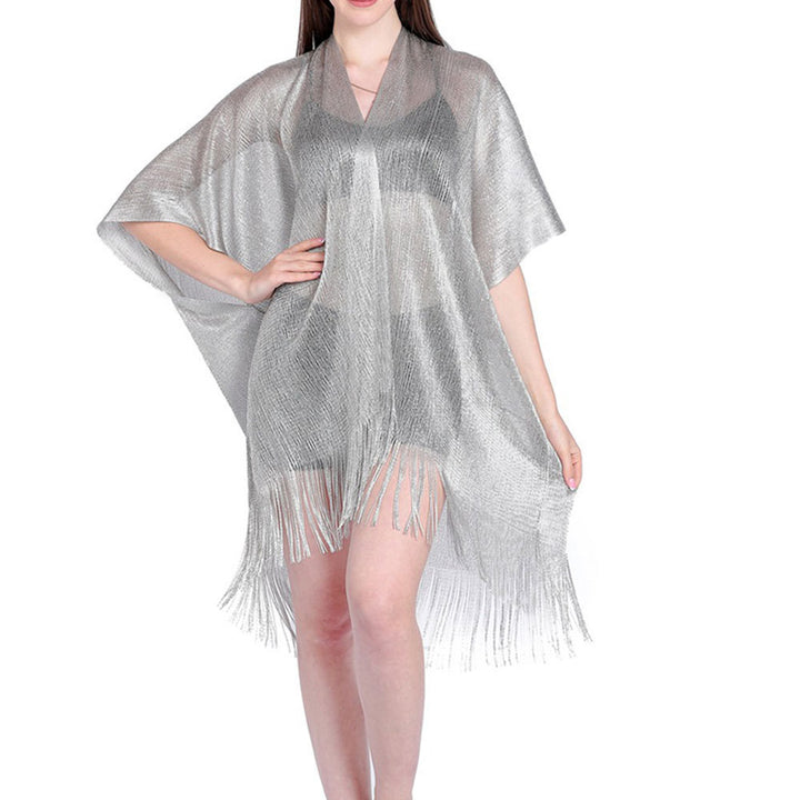 Ladbar gennemsigtig strandkimono til damer Stilla