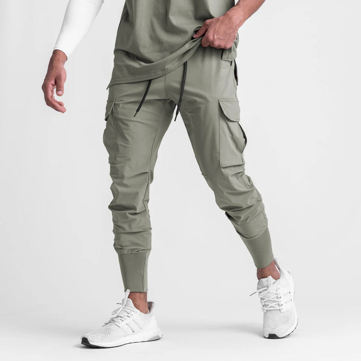 Herrer Multifunktionel Cargo-Bukser med elastiske afslutninger Stilla