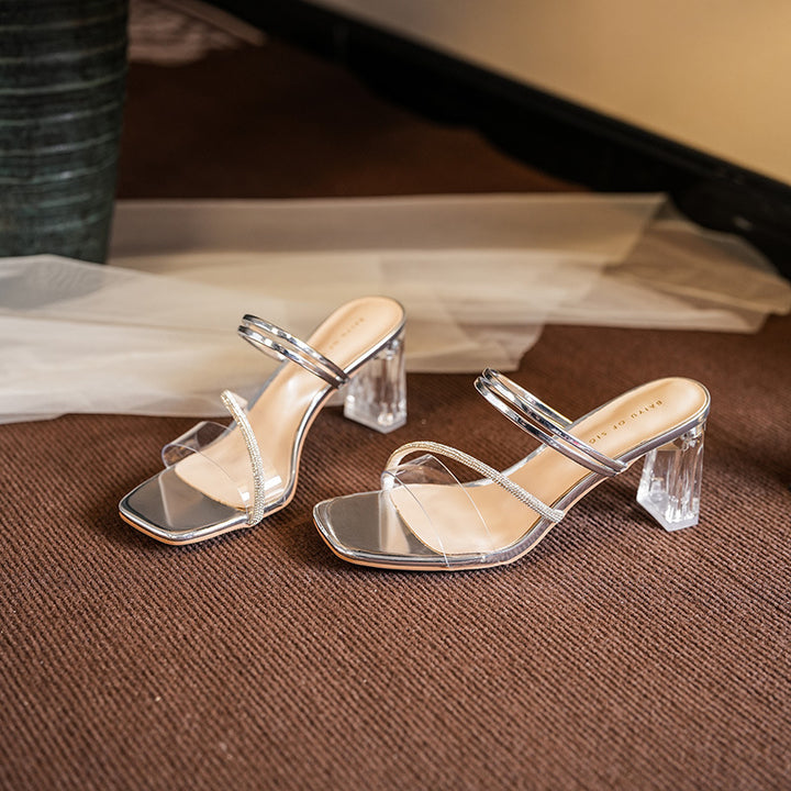 Dame Elegante Blokhæle Sandaler Stilla