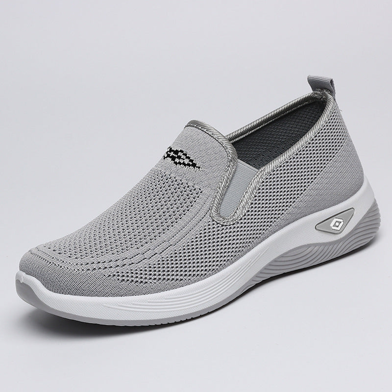 Dame Åndbare Fritidssko med elastisk Slip-On Design og komfortabel Sål Stilla