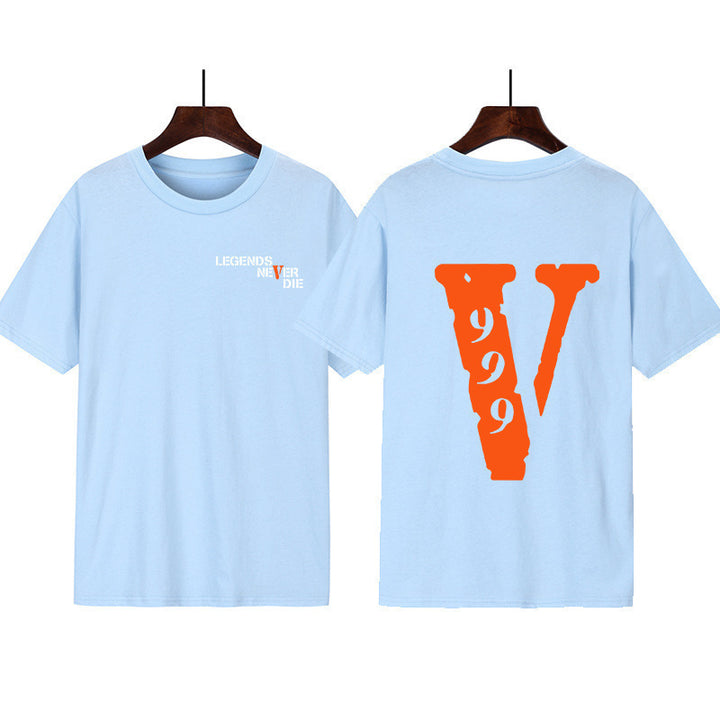 Kvinders grafisk t-shirt med original skrift og kreativt design Skovae