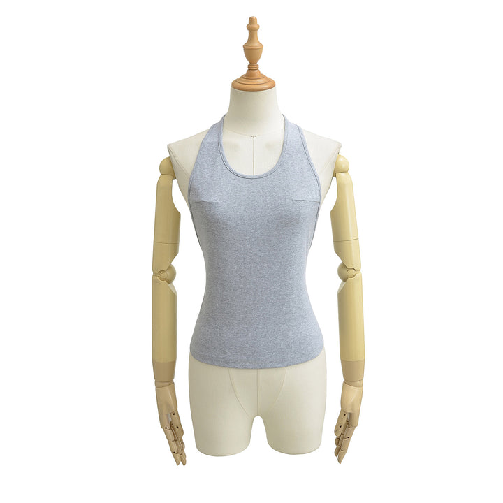 Dame Sports Tanktop med smarte brystlommer og åndbart materiale Stilla