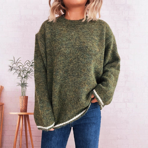 Dames Cozy Knit Sweater med Blødt Materiale og Afslappet Pasform Stilla