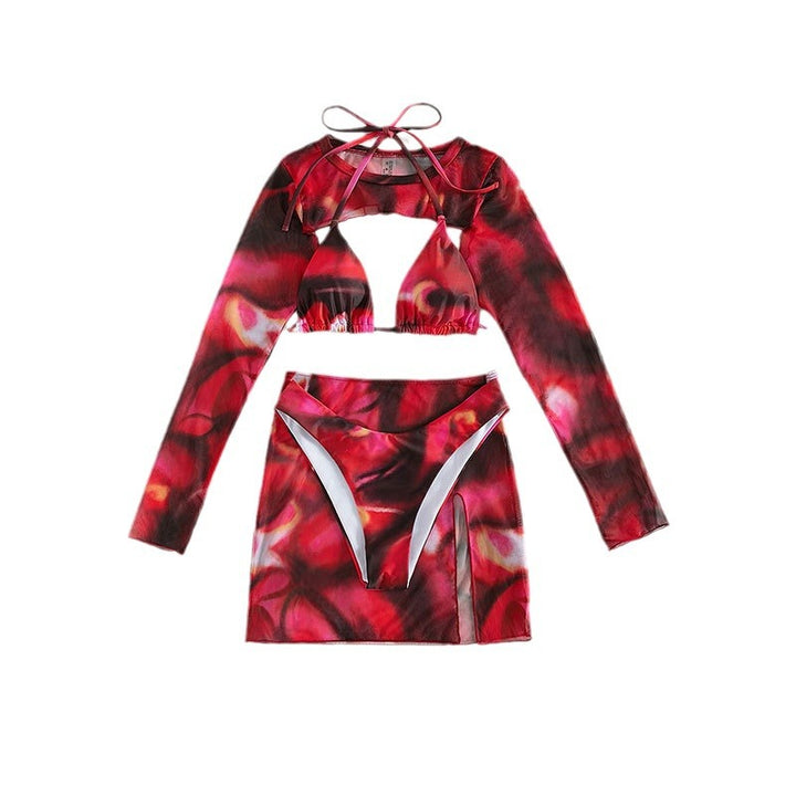 Dame Crop-top og Skørt Sæt Skovae