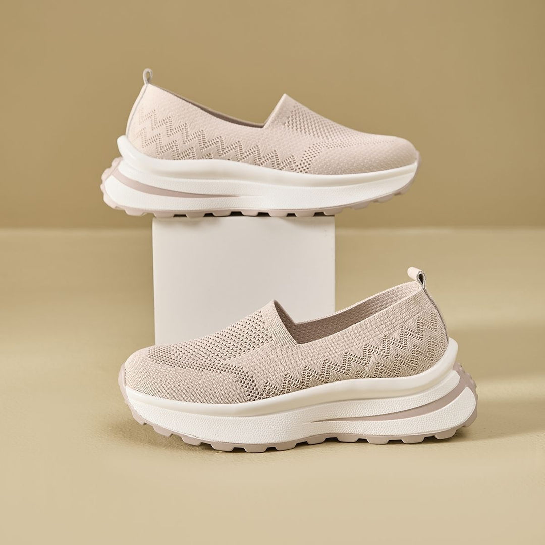 Dame Slip-On Komfort-Sneakers med skridsikker sål og åndbart overmateriale Stilla