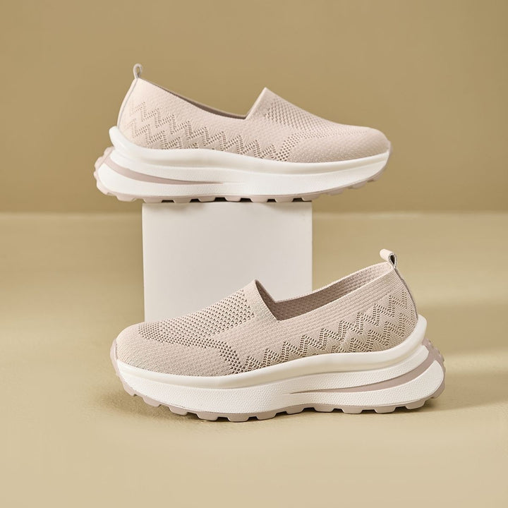 Dame Slip-On Komfort-Sneakers med skridsikker sål og åndbart overmateriale Stilla