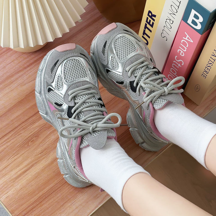 Dame Sporty Chunky Sneakers med innovativ dæmpningsteknologi og åndbare materialer Stilla