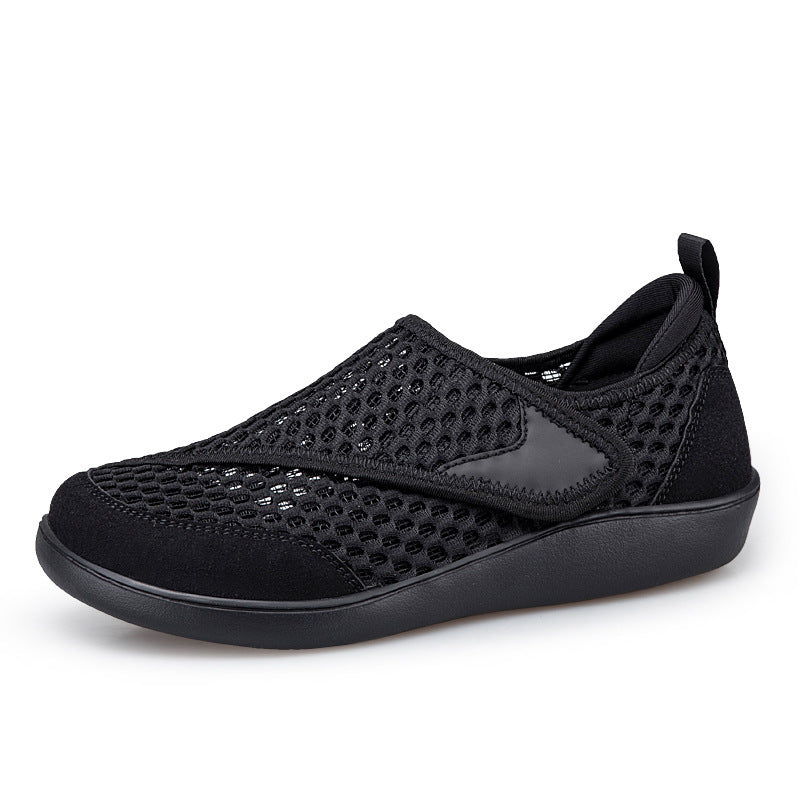 Unisex nan åndbar net-sandal med justerbar velcro og viskoelastisk fodseng Skovae