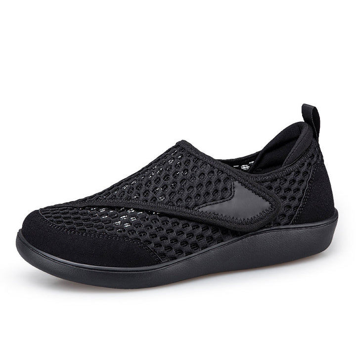 Unisex nan åndbar net-sandal med justerbar velcro og viskoelastisk fodseng Skovae