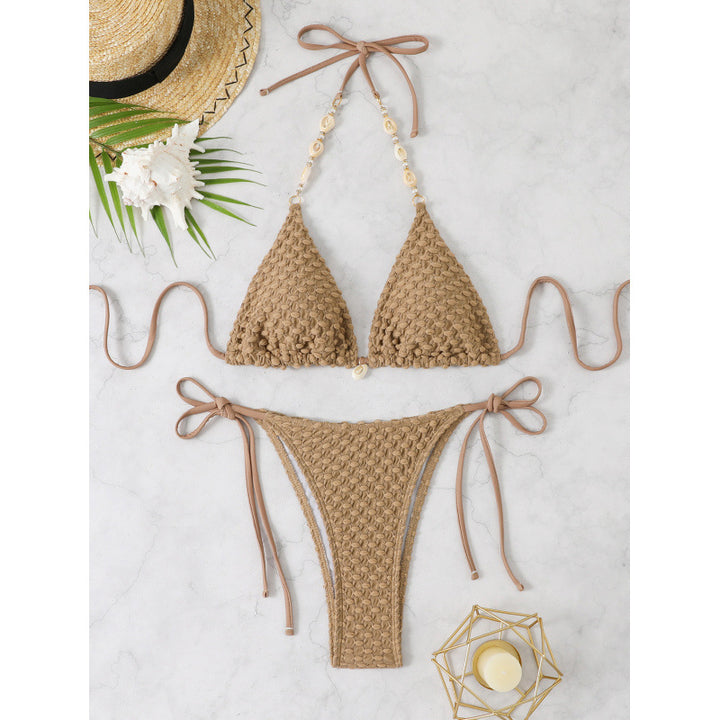 Damehækle-bikini-sæt i triangle-design med justerbare stropper Stilla