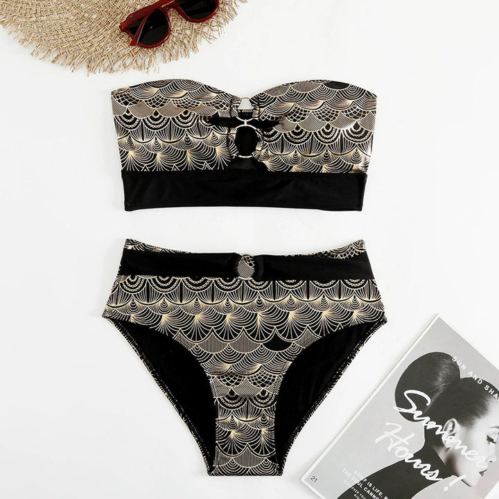 Dame Høj Talje Bikini Sæt Stilla 1750840066