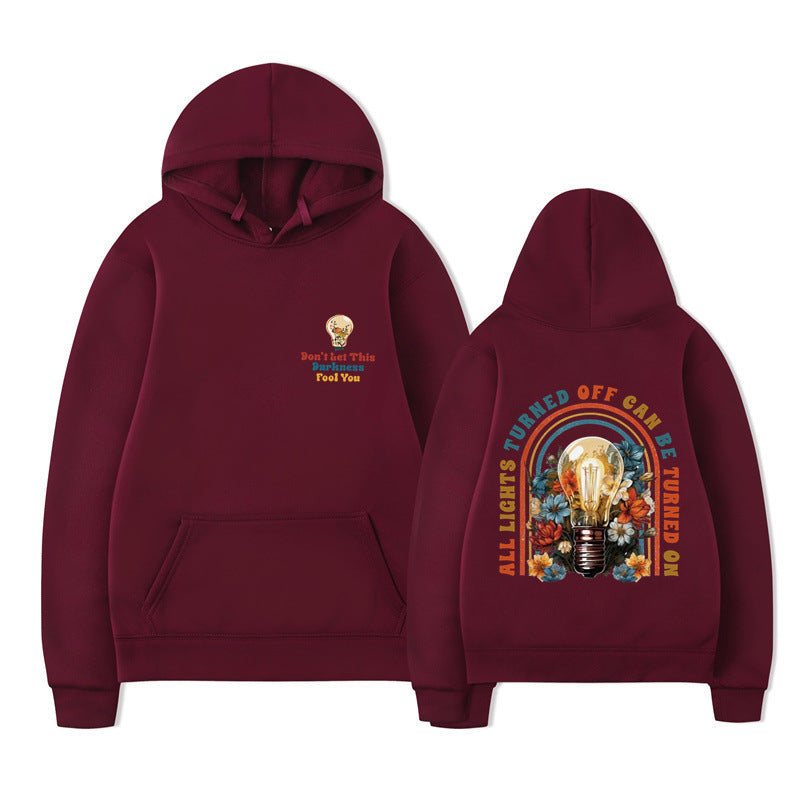 Kvinders hoodie med farverigt design og afslappet pasform Skovae