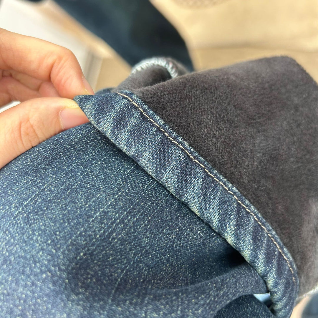 Dame løse jeans i vintage-stil med høj talje Stilla