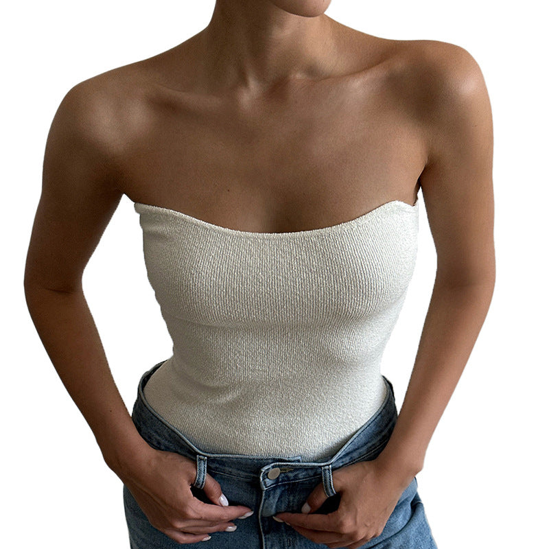 Femme Nahtlos Strik Camisole Top Stilla