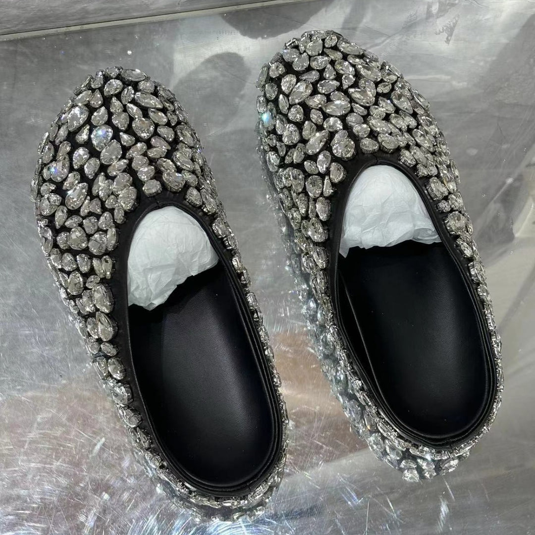 Femme Rhinestone-belagte Slipper Clogs Stilla
