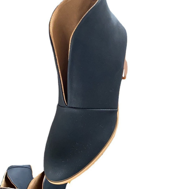 Dame High-Heel Støvler med elegant udsnit og moderigtig blokhæl Stilla