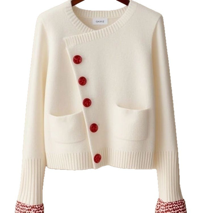 Kvinders mode cardigan med dekorative knapper Stilla