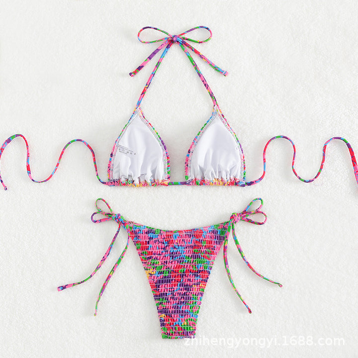 Damer Farverig Triangle-Bikini Skovae