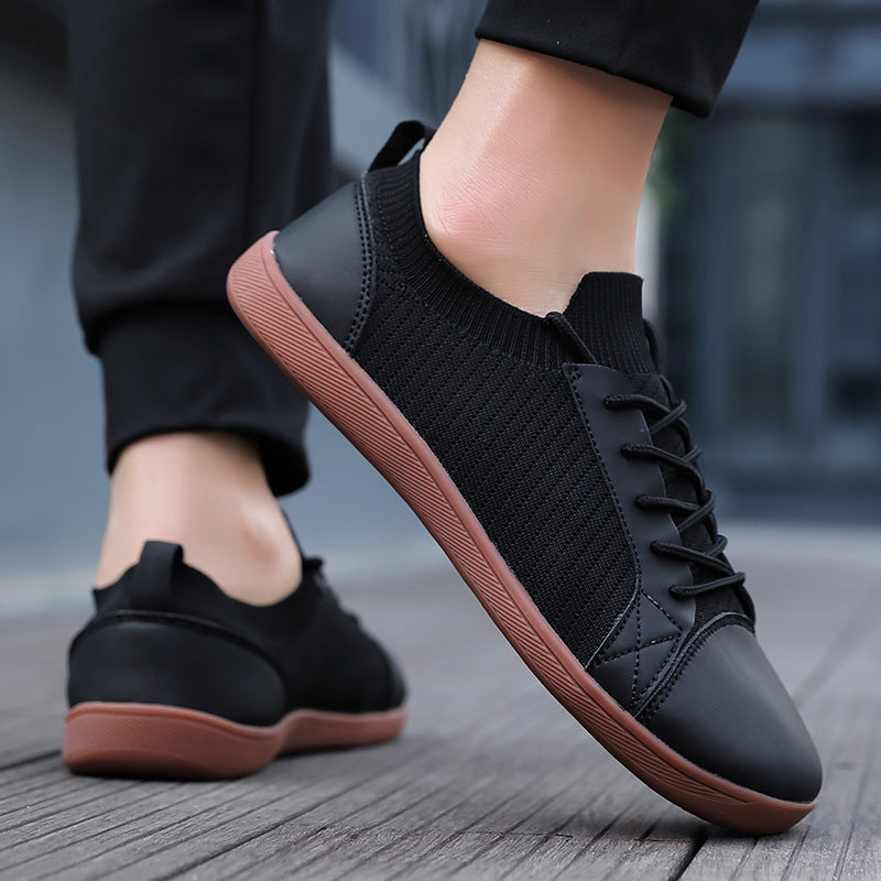 Dame nan strikkede slip-on sneakers med elastisk skaft og polstret komfortsål Skovae