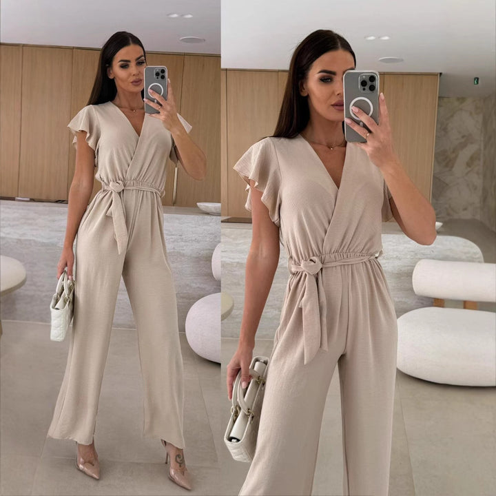 Dame Flydende Flæseærme Jumpsuit Stilla