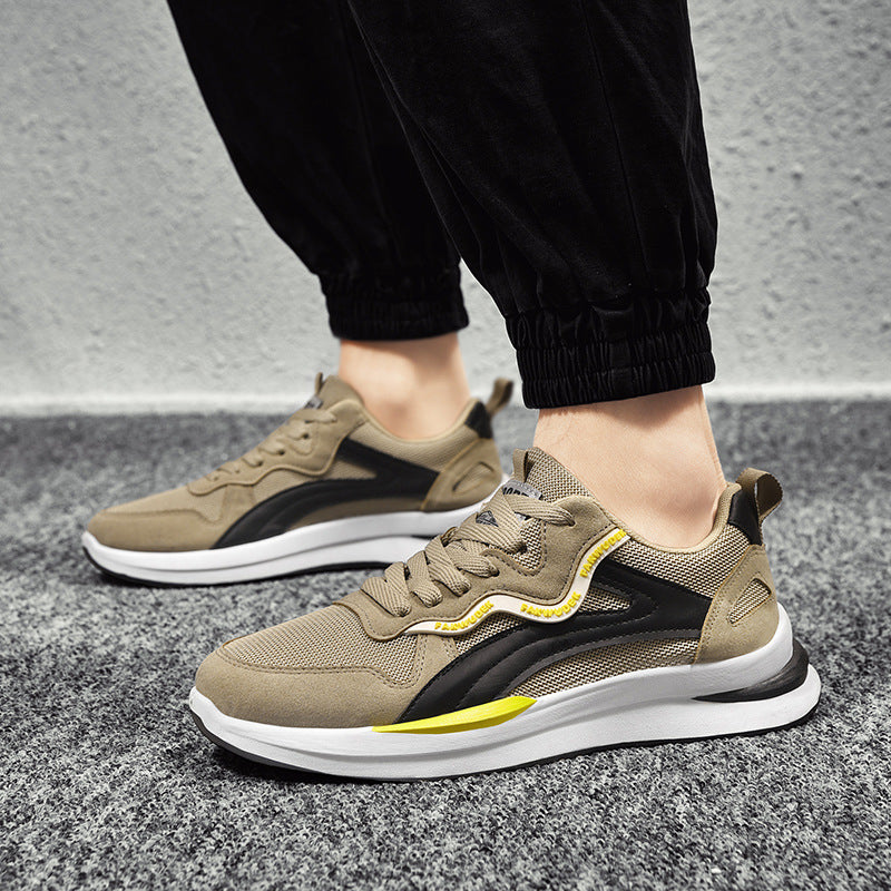 Herrer sporty fritids sneakers med støddæmpning og åndbar mesh-konstruktion Stilla